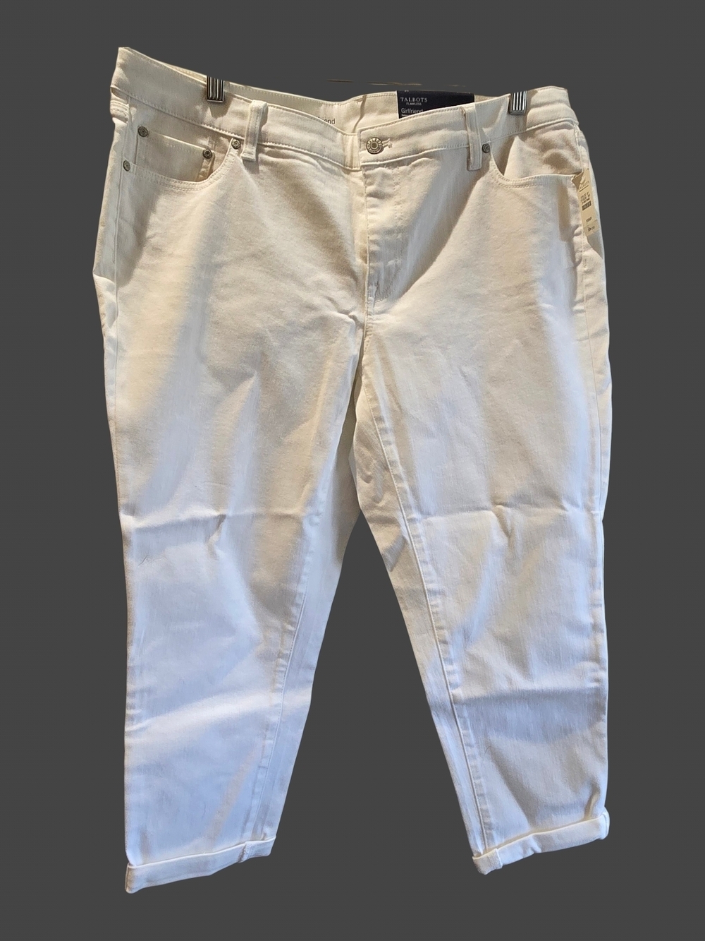 Talbots "Girlfriend"White Ankle Length Jeans